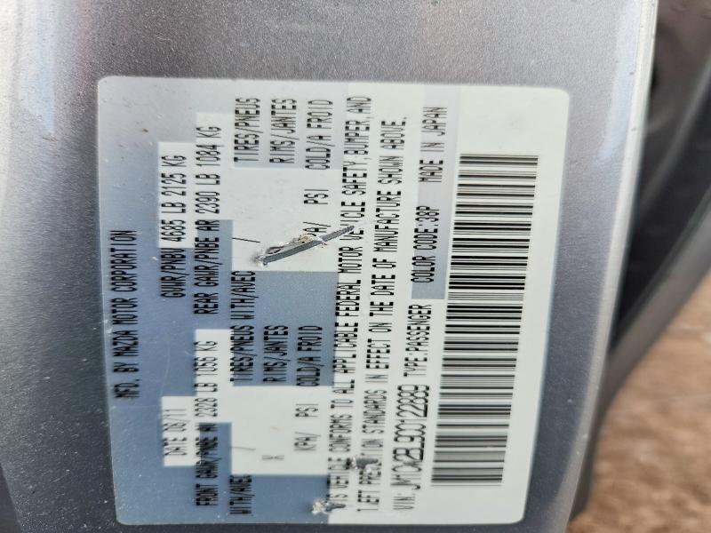 2012 Mazda 5 მანქანა იყიდება აუქციონზე, vin: JM1CW2BL9C0122889, აუქციონის ნომერი: 53372986