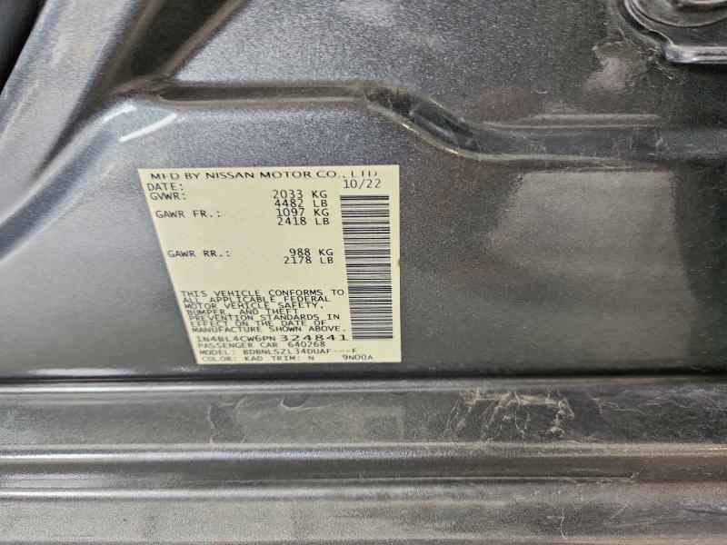 Продаж на аукціоні авто 2023 Nissan Altima, vin: 1N4BL4CW6PN324841, номер лоту: 54449846