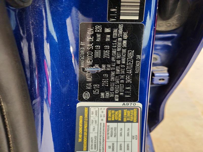Продажа на аукционе авто 2018 Kia Forte, vin: 3KPFL4A70JE274862, номер лота: 54632556