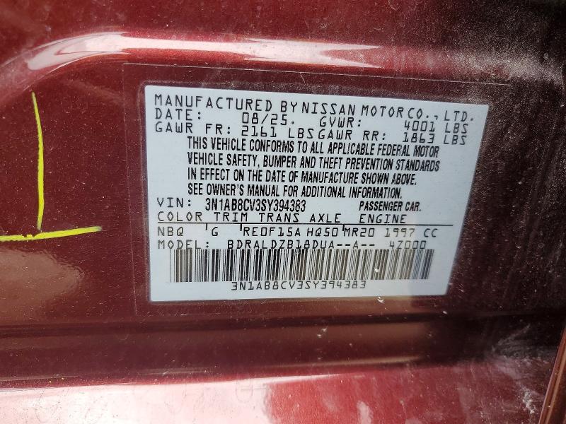 Aukcja sprzedaży 2025 Nissan Sentra, vin: 3N1AB8CV3SY394383, numer aukcji: 54761296