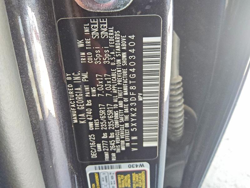 Aukcja sprzedaży 2026 Kia Sportage, vin: 5XYK23DF8TG403404, numer aukcji: 55027506