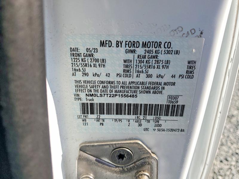 54127656 :رقم المزاد ، NM0LS7T22P1556485 vin ، 2023 Ford Transit Connect مزاد بيع