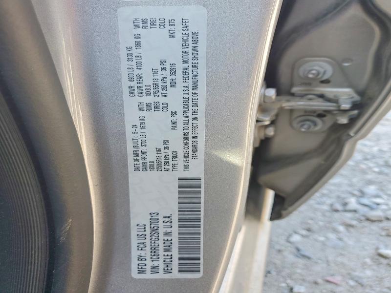 54959276 :رقم المزاد ، 1C6RREFG2SN570013 vin ، 2025 Ram 1500 مزاد بيع