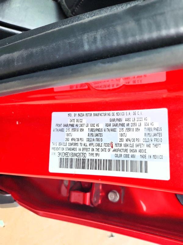 2022 Mazda Cx-30 მანქანა იყიდება აუქციონზე, vin: 3MVDMBDY8NM428760, აუქციონის ნომერი: 52035816