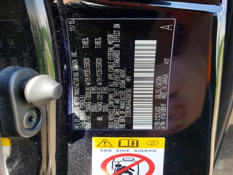 Aukcja sprzedaży 2016 Lexus Rx 350, vin: 2T2BZMCA4GC006180, numer aukcji: 54409696