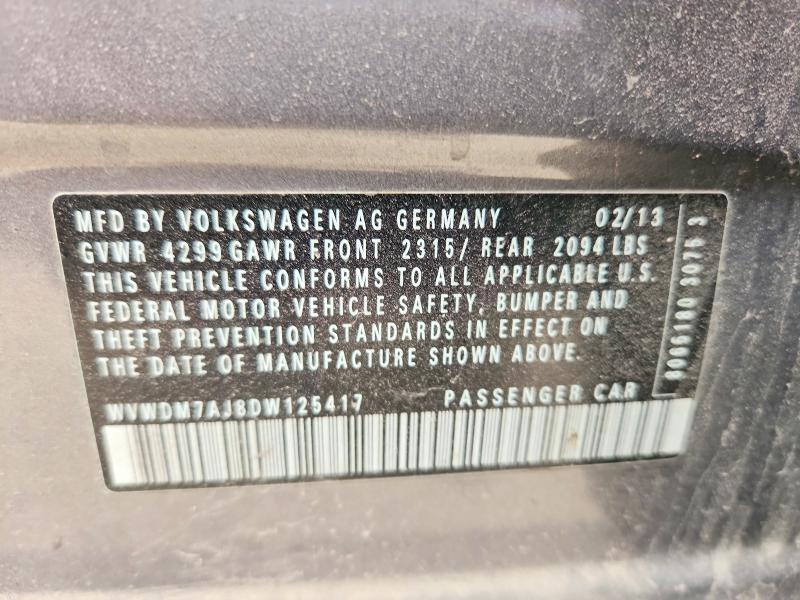 Продаж на аукціоні авто 2013 Volkswagen Golf, vin: WVWDM7AJ8DW125417, номер лоту: 53988036