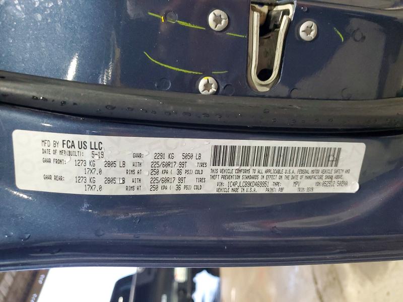 Auction sale of the 2019 Jeep Cherokee, vin: 1C4PJLCB9KD469951, lot number: 54795376