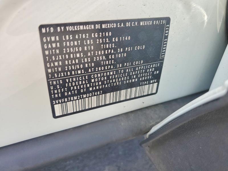 Aukcja sprzedaży 2026 Volkswagen Tiguan, vin: 3VVFR7RM2TM007467, numer aukcji: 55454326