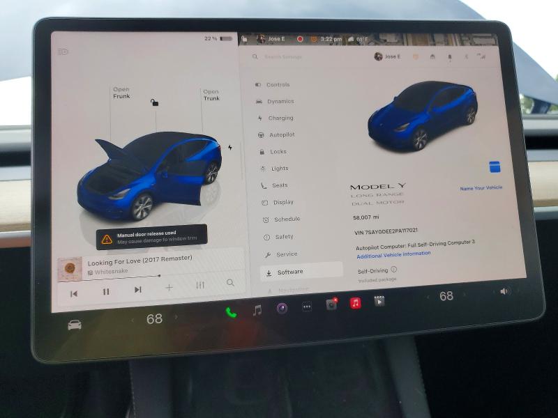 Продажа на аукционе авто 2023 Tesla Model Y, vin: 7SAYGDEE2PA117021, номер лота: 52453956