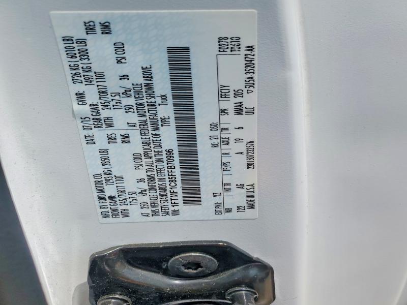 Продажа на аукционе авто 2015 Ford F150, vin: 1FTMF1C85FFB70996, номер лота: 52323806