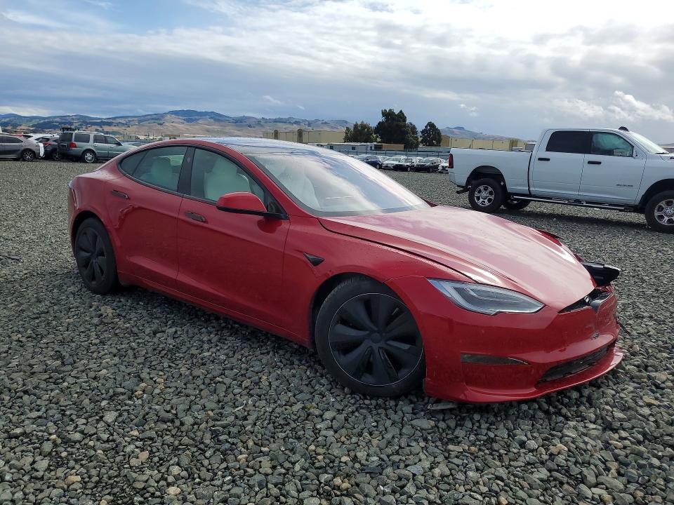 55098376 :رقم المزاد ، 5YJSA1E50MF454384 vin ، 2021 Tesla Model S مزاد بيع