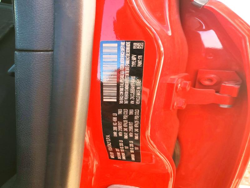 2017 Jeep Renegade მანქანა იყიდება აუქციონზე, vin: ZACCJBBB4HPF46410, აუქციონის ნომერი: 53649376