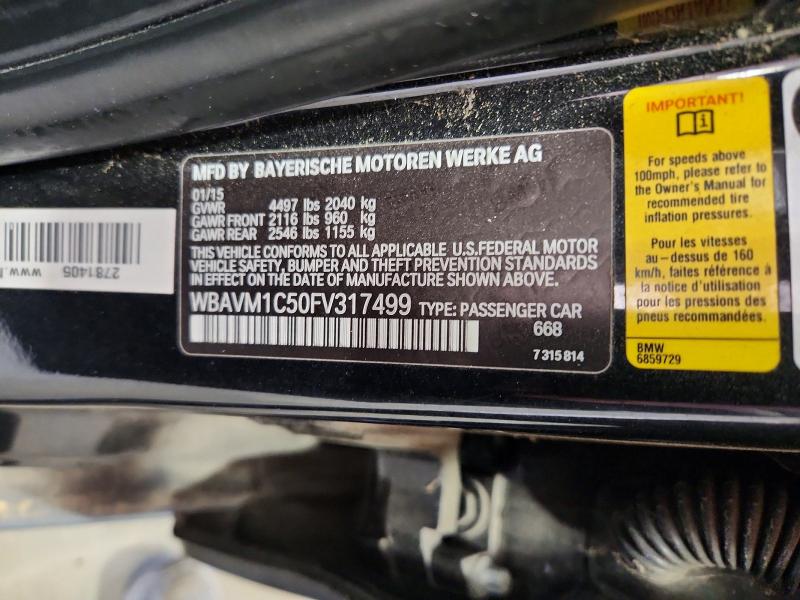 Продажа на аукционе авто 2015 Bmw X1, vin: WBAVM1C50FV317499, номер лота: 53751296