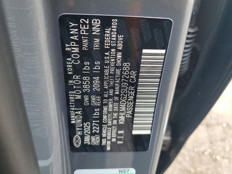 2025 Hyundai Elantra მანქანა იყიდება აუქციონზე, vin: KMHLM4DG2SU972688, აუქციონის ნომერი: 51506736