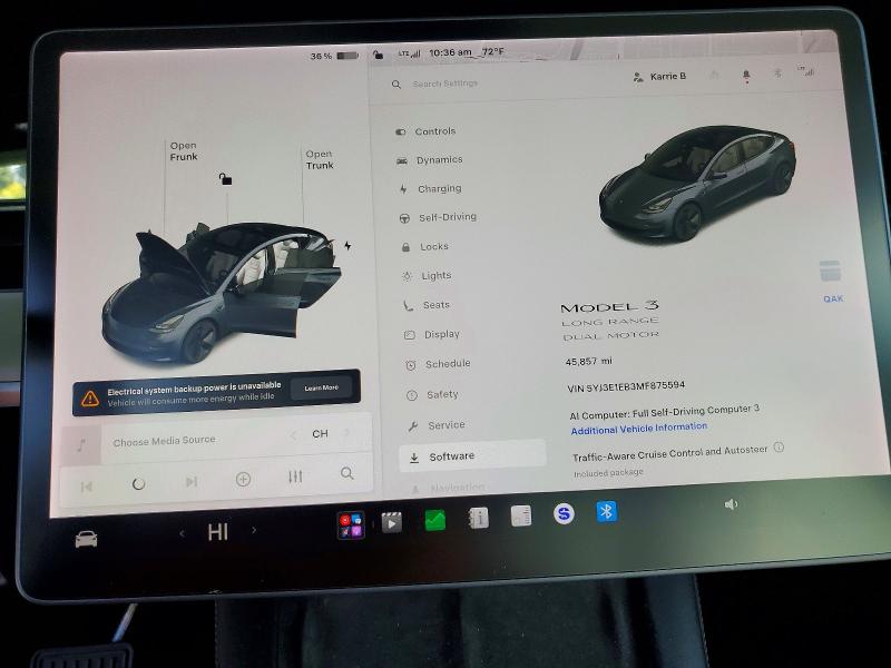 Aukcja sprzedaży 2021 Tesla Model 3, vin: 5YJ3E1EB3MF875594, numer aukcji: 53775876