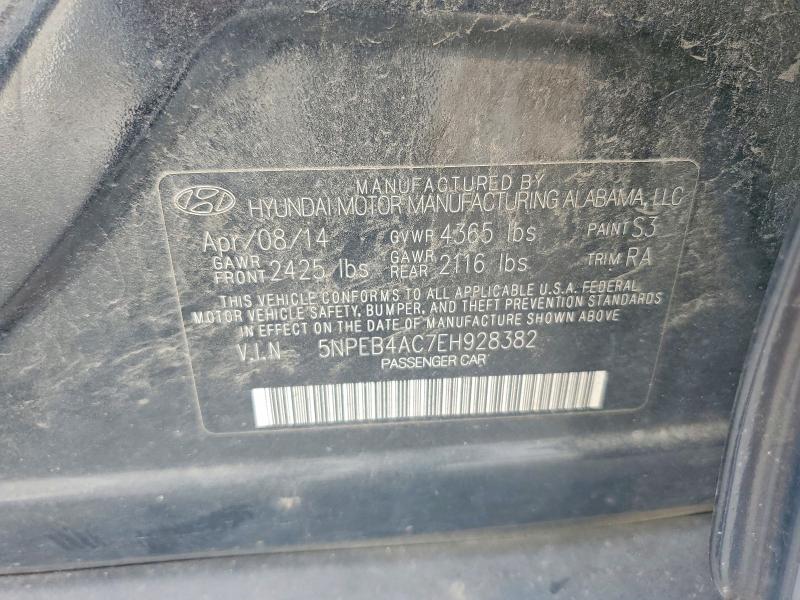 Продаж на аукціоні авто 2014 Hyundai Sonata, vin: 5NPEB4AC7EH928382, номер лоту: 53958016