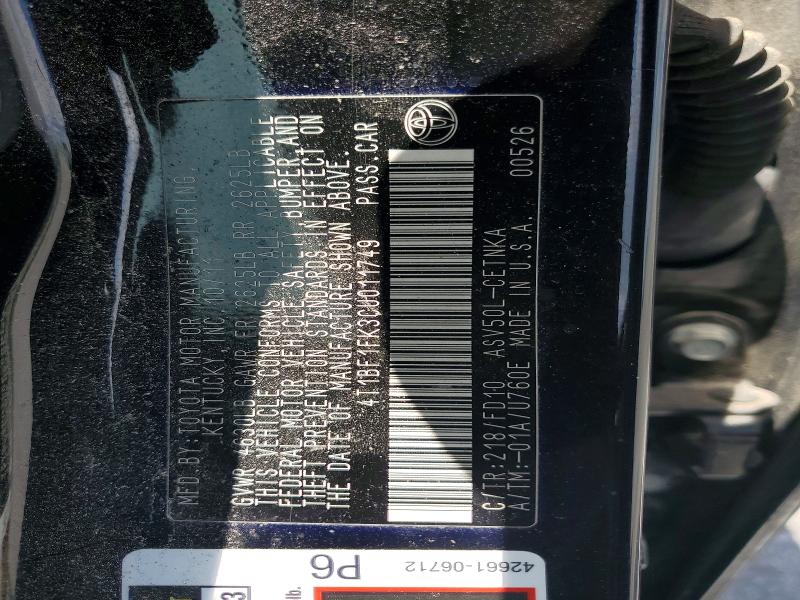 Продажа на аукционе авто 2012 Toyota Camry, vin: 4T1BF1FK3CU011749, номер лота: 53821686