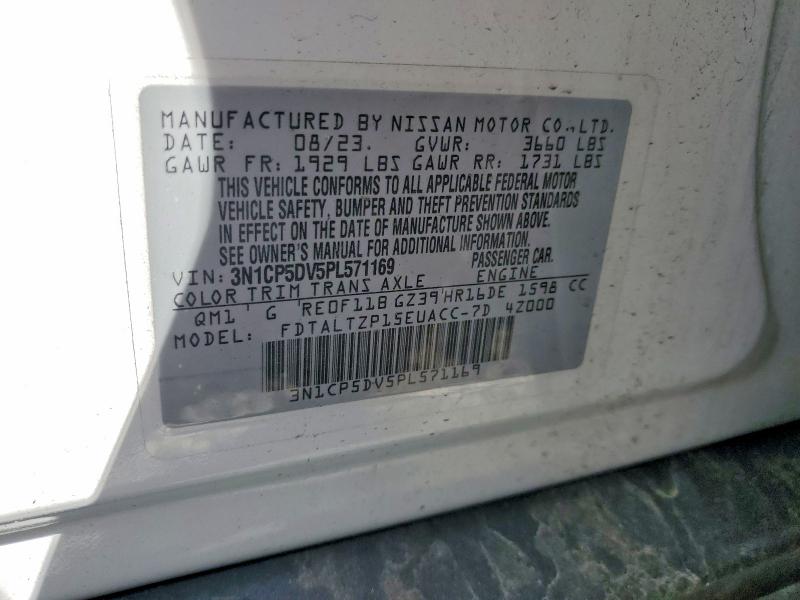 Aukcja sprzedaży 2023 Nissan Kicks, vin: 3N1CP5DV5PL571169, numer aukcji: 53412666