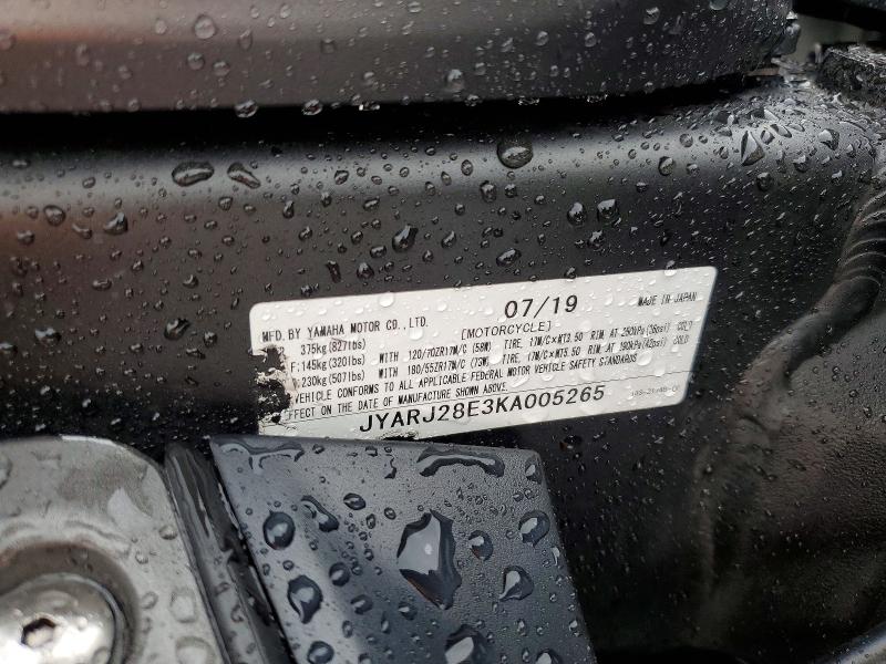 Продажа на аукционе авто 2019 Yamaha Yzfr6, vin: JYARJ28E3KA005265, номер лота: 53815646