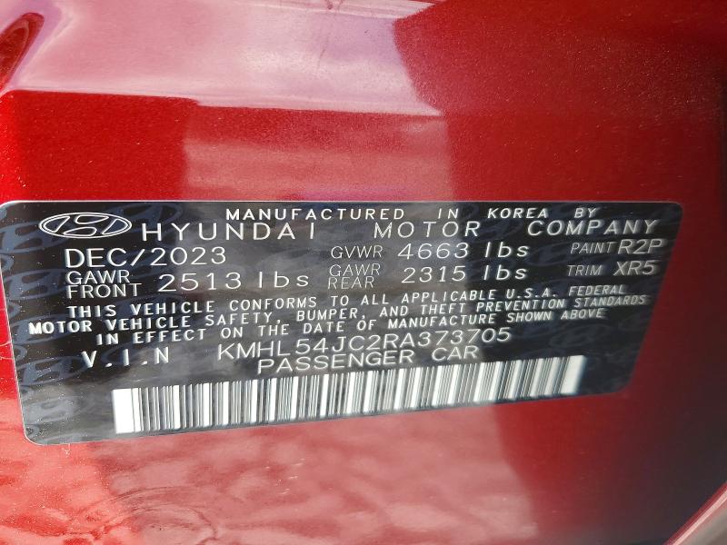 Продаж на аукціоні авто 2024 Hyundai Sonata, vin: KMHL54JC2RA373705, номер лоту: 53370776