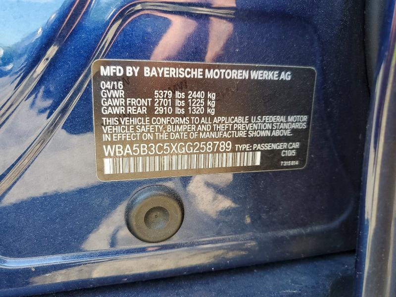 Продажа на аукционе авто 2016 Bmw 535, vin: WBA5B3C5XGG258789, номер лота: 54506566