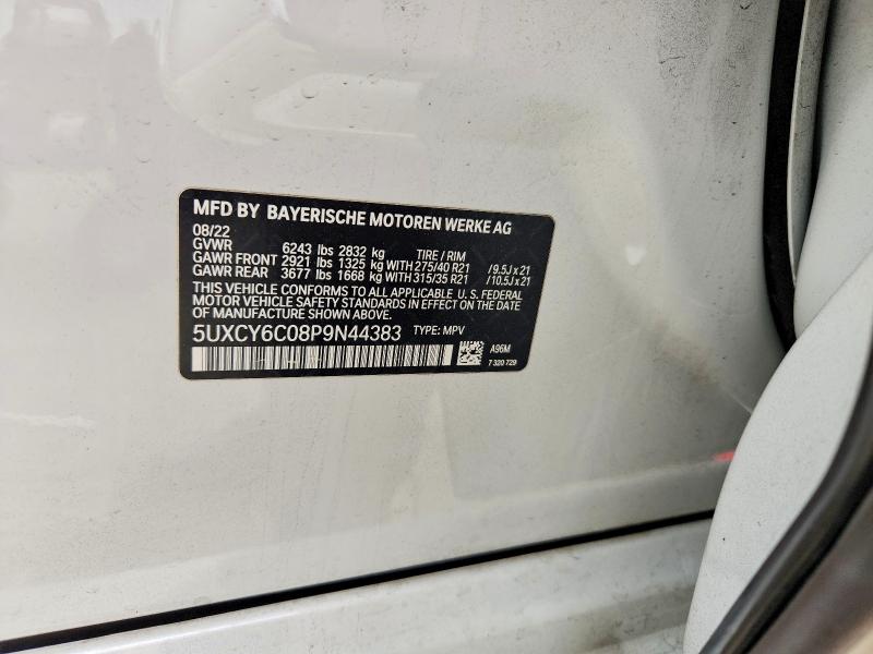 Aukcja sprzedaży 2023 Bmw X6, vin: 5UXCY6C08P9N44383, numer aukcji: 51692036