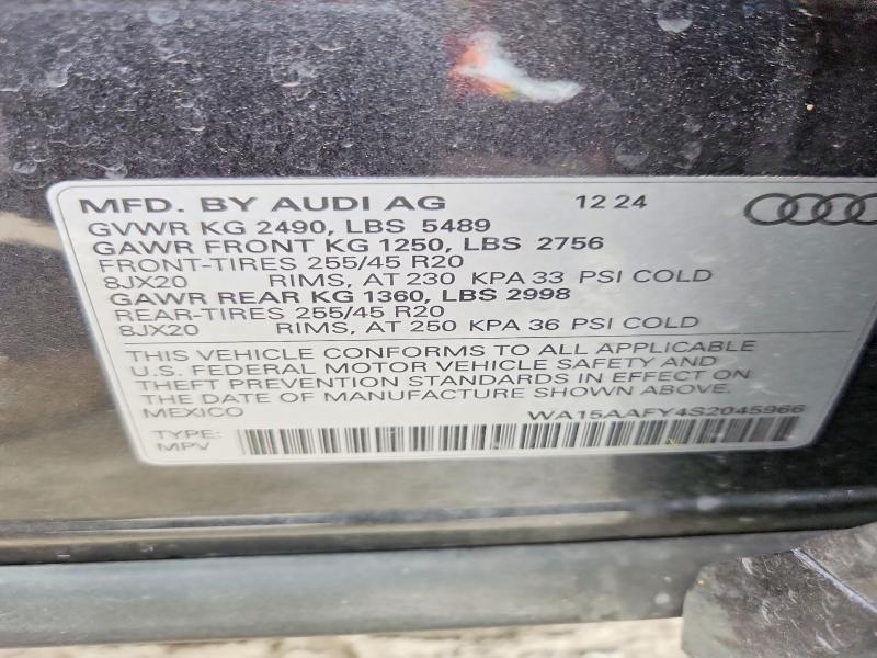 Продаж на аукціоні авто 2025 Audi Q5, vin: WA15AAFY4S2045966, номер лоту: 51977126