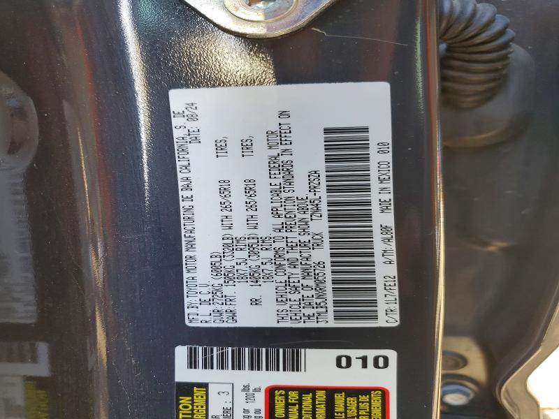 52947806 :رقم المزاد ، 3TMLB5JNXRM055726 vin ، 2024 Toyota Tacoma مزاد بيع