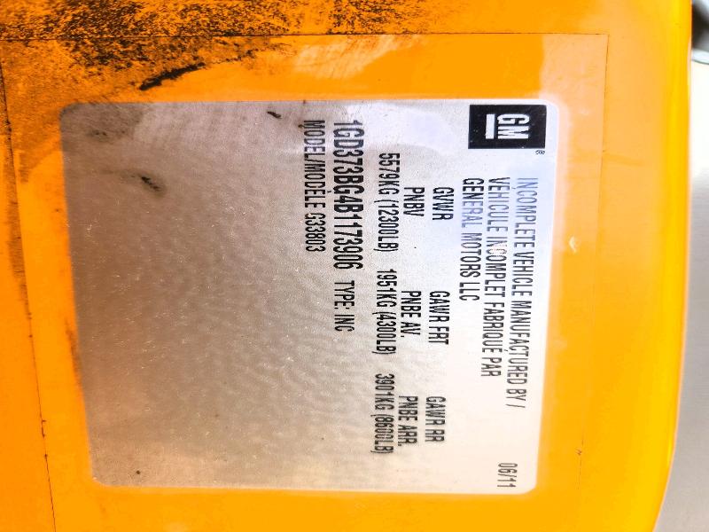 Aukcja sprzedaży 2011 Gmc Micro Bird G3500, vin: 1GD373BG4B1173906, numer aukcji: 79714955