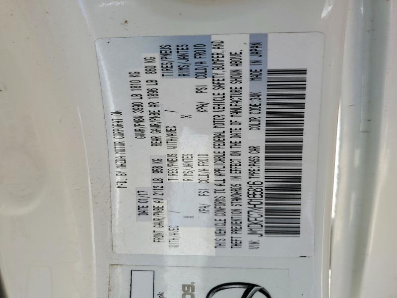 53914906 :رقم المزاد ، JM1DKFC7XH0165816 vin ، 2017 Mazda Cx-3 مزاد بيع