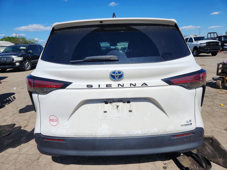 2021 Toyota Sienna მანქანა იყიდება აუქციონზე, vin: 5TDKRKEC9MS063954, აუქციონის ნომერი: 52689226