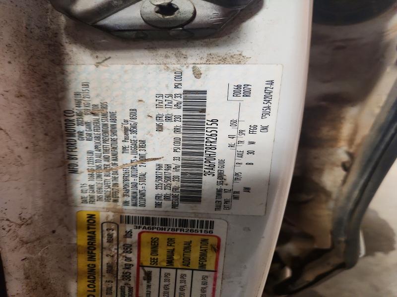 52501906 :رقم المزاد ، 3FA6P0H78FR265156 vin ، 2015 Ford Fusion مزاد بيع