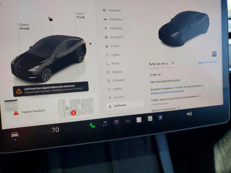 2025 Tesla Model Y მანქანა იყიდება აუქციონზე, vin: 7SAYGDED0SF242232, აუქციონის ნომერი: 54008466