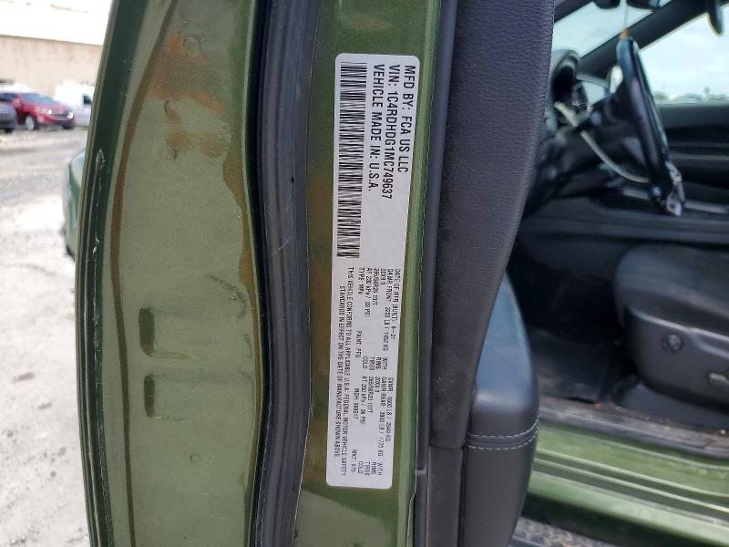Aukcja sprzedaży 2021 Dodge Durango, vin: 1C4RDHDG1MC749637, numer aukcji: 54481286