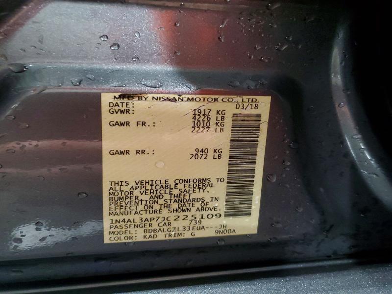Продаж на аукціоні авто 2018 Nissan Altima, vin: 1N4AL3AP7JC225109, номер лоту: 55284456