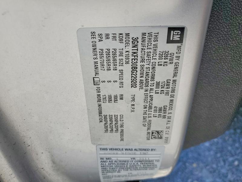 2011 Chevrolet Avalanche მანქანა იყიდება აუქციონზე, vin: 3GNTKFE30BG229202, აუქციონის ნომერი: 52300226