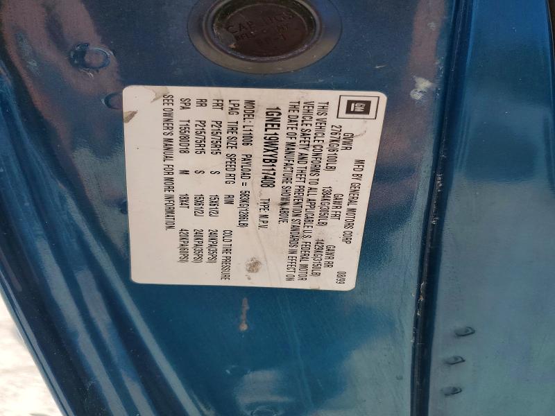 Aukcja sprzedaży 2000 Chevrolet Astro, vin: 1GNEL19WXYB117409, numer aukcji: 55065726