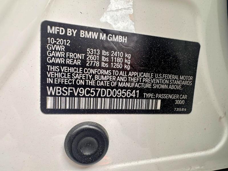 Продажа на аукционе авто 2013 Bmw M5, vin: WBSFV9C57DD095641, номер лота: 54489256
