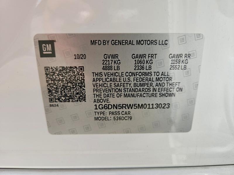 Продажа на аукционе авто 2021 Cadillac Ct5, vin: 1G6DN5RW5M0113023, номер лота: 53736866