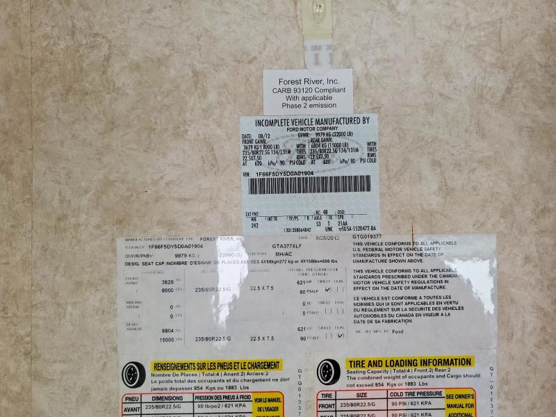 Aukcja sprzedaży 2013 Forrest River Recreational Vehicle (rv), vin: 1F66F5DY5D0A01904, numer aukcji: 64670576