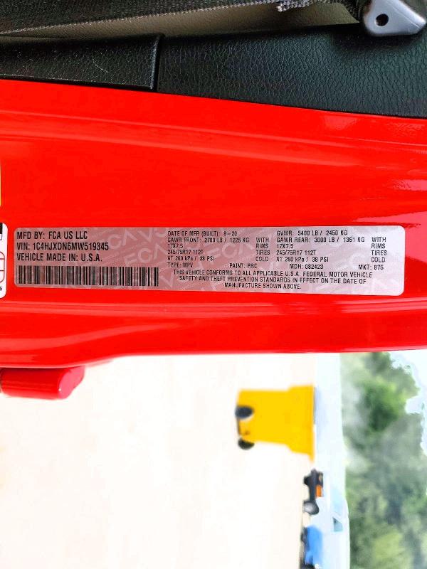 Aukcja sprzedaży 2021 Jeep Wrangler Unlimited, vin: 1C4HJXDN6MW519345, numer aukcji: 52403716