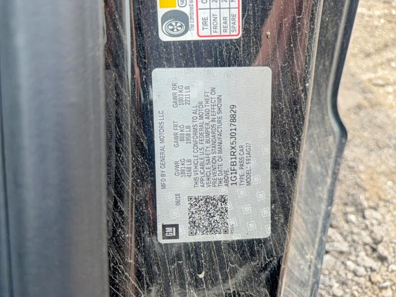 Aukcja sprzedaży 2018 Chevrolet Camaro, vin: 1G1FB1RX5J0178829, numer aukcji: 54354996