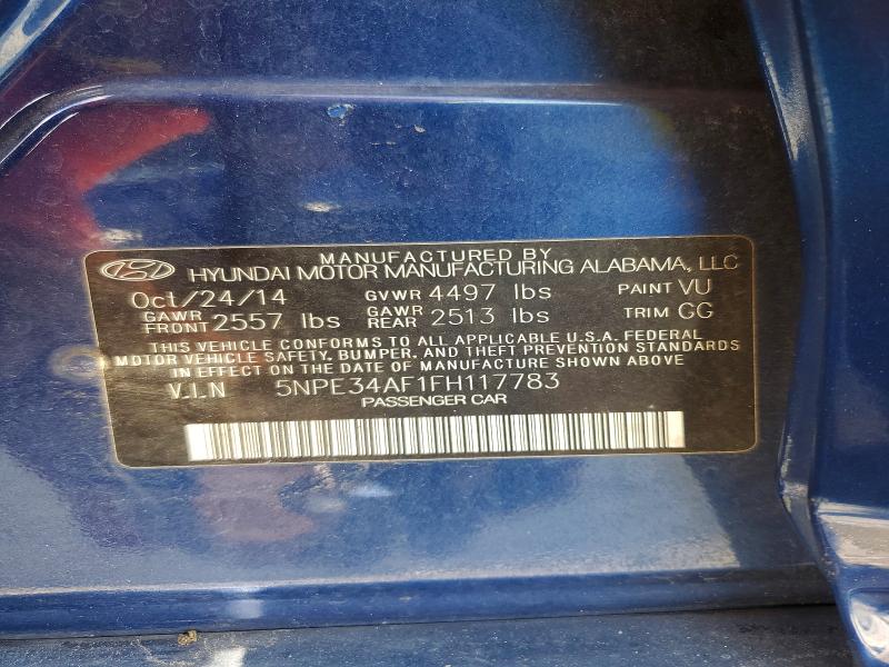 Aukcja sprzedaży 2015 Hyundai Sonata, vin: 5NPE34AF1FH117783, numer aukcji: 55558486