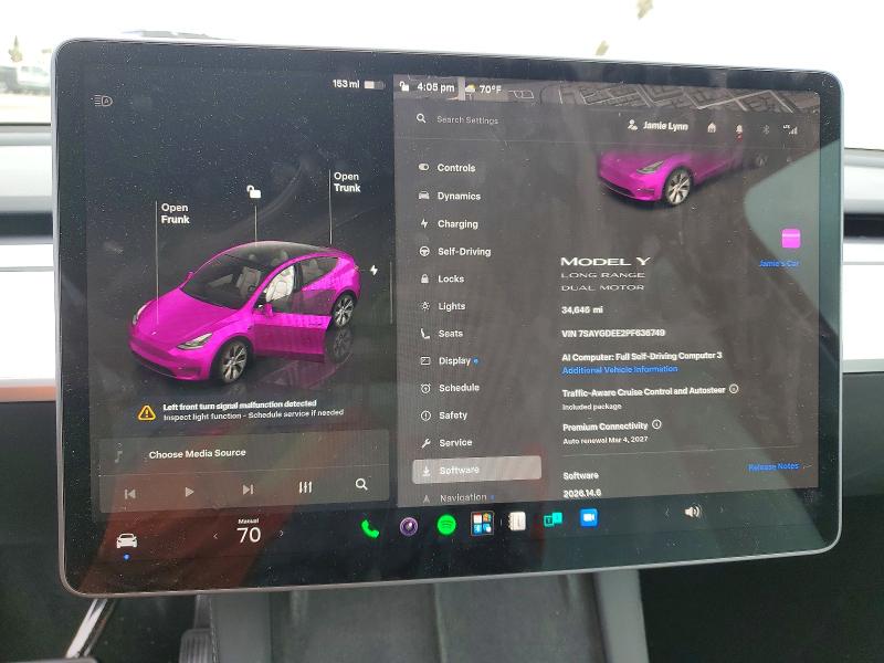 Продажа на аукционе авто 2023 Tesla Model Y, vin: 7SAYGDEE2PF636749, номер лота: 54915036