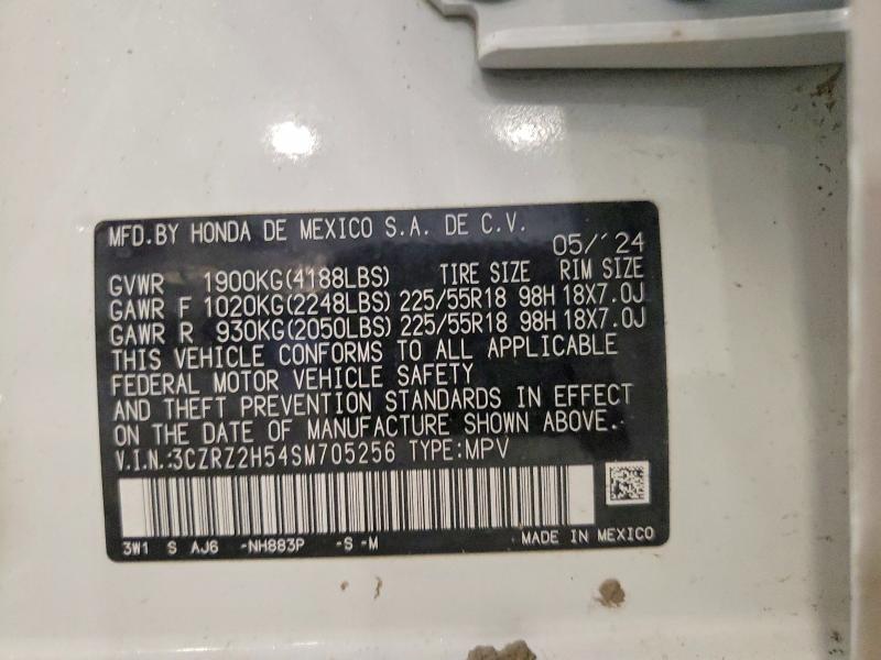 Aukcja sprzedaży 2025 Honda Hr-v, vin: 3CZRZ2H54SM705256, numer aukcji: 52837296