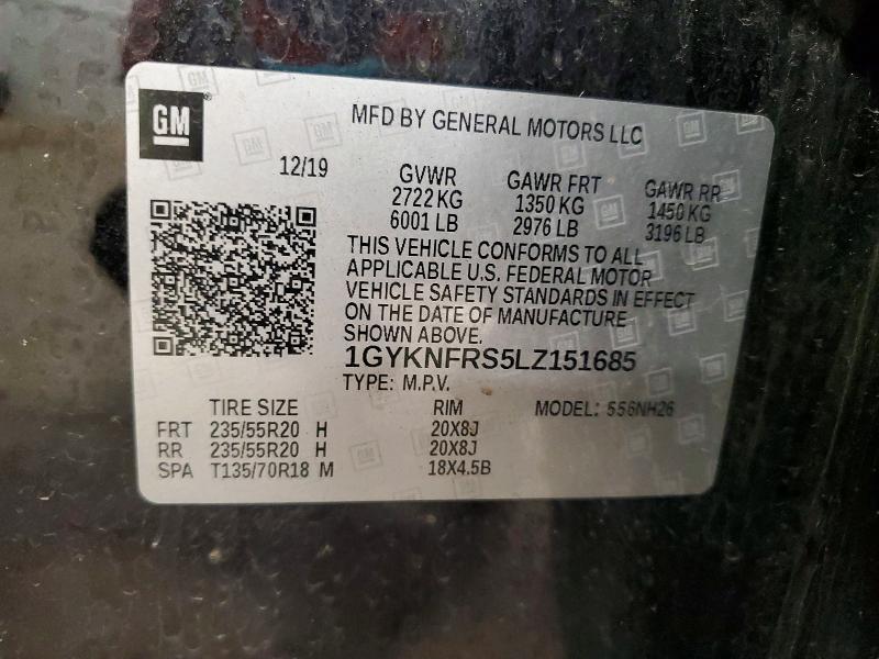Продажа на аукционе авто 2020 Cadillac Xt5, vin: 1GYKNFRS5LZ151685, номер лота: 52226586