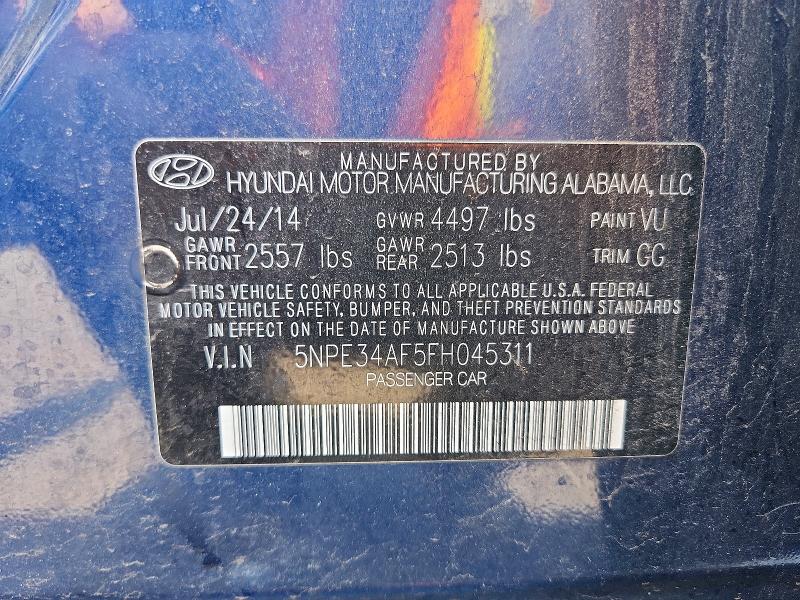Продаж на аукціоні авто 2015 Hyundai Sonata, vin: 5NPE34AF5FH045311, номер лоту: 53963526