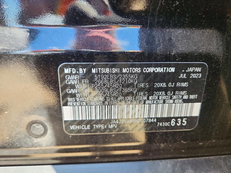52507446 :رقم المزاد ، JA4J3VA88RZ007844 vin ، 2024 Mitsubishi Outlander مزاد بيع