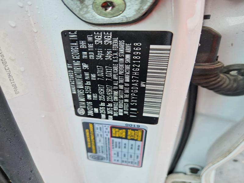 Продаж на аукціоні авто 2017 Kia Sorento, vin: 5XYPGDA37HG218968, номер лоту: 52684716