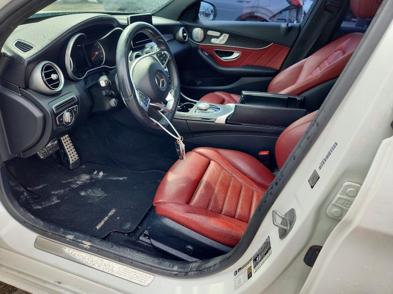 53980336 :رقم المزاد ، 55SWF4JB2HU216346 vin ، 2017 Mercedes-benz C مزاد بيع